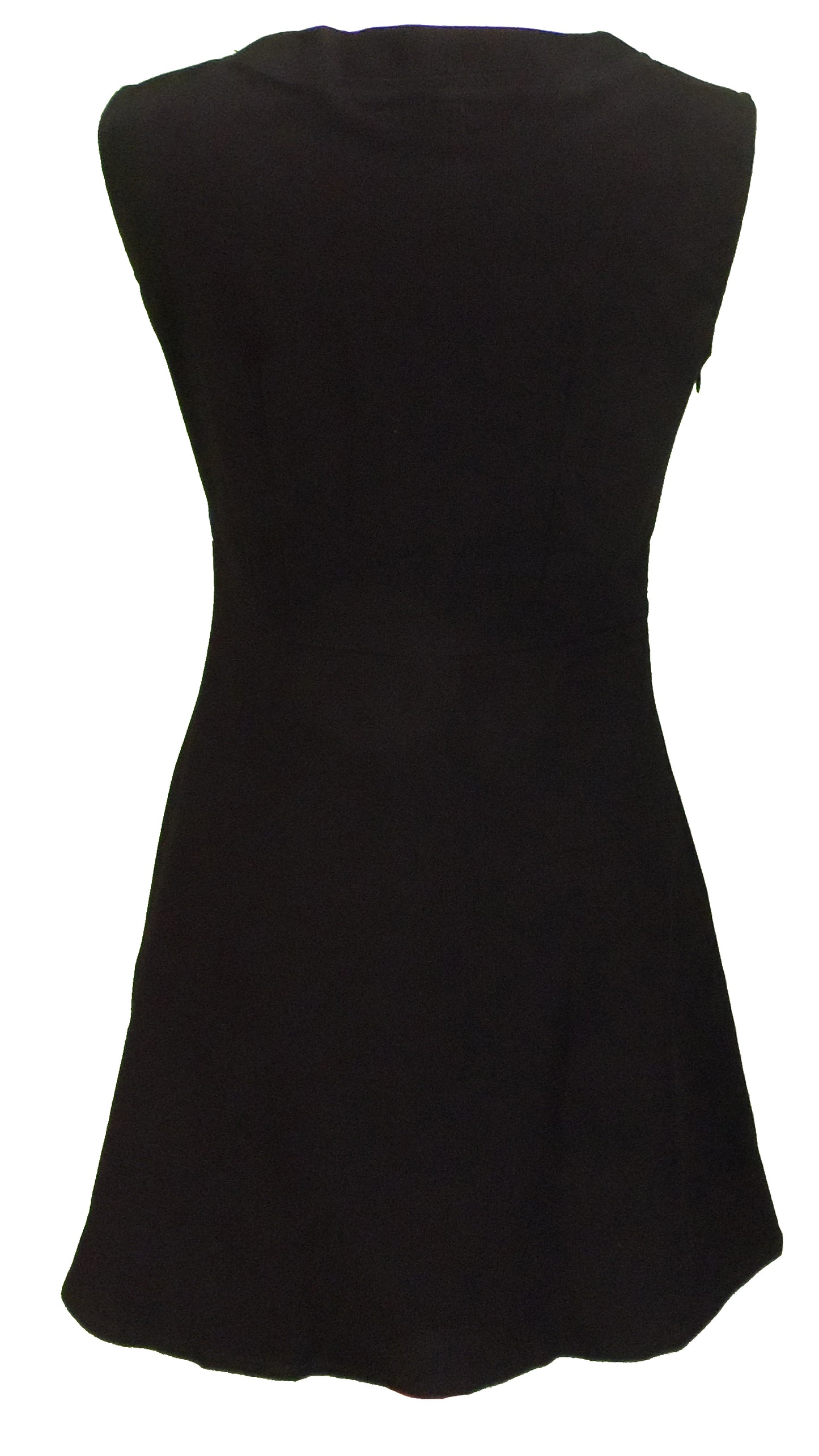 Ladies Retro 60's Modette Half Target Black Mod Mini Dress
