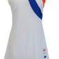 Ladies Retro 60's Modette Half Target White Mod Mini Dress