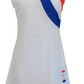 Dame Retro 60'er Modette Half Target White Mod Mini Dress