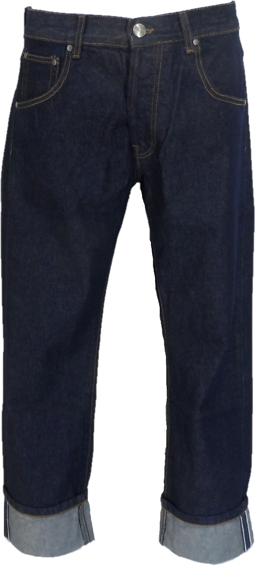 جينز رجالي Relco من قماش الدنيم الخام من تكساس