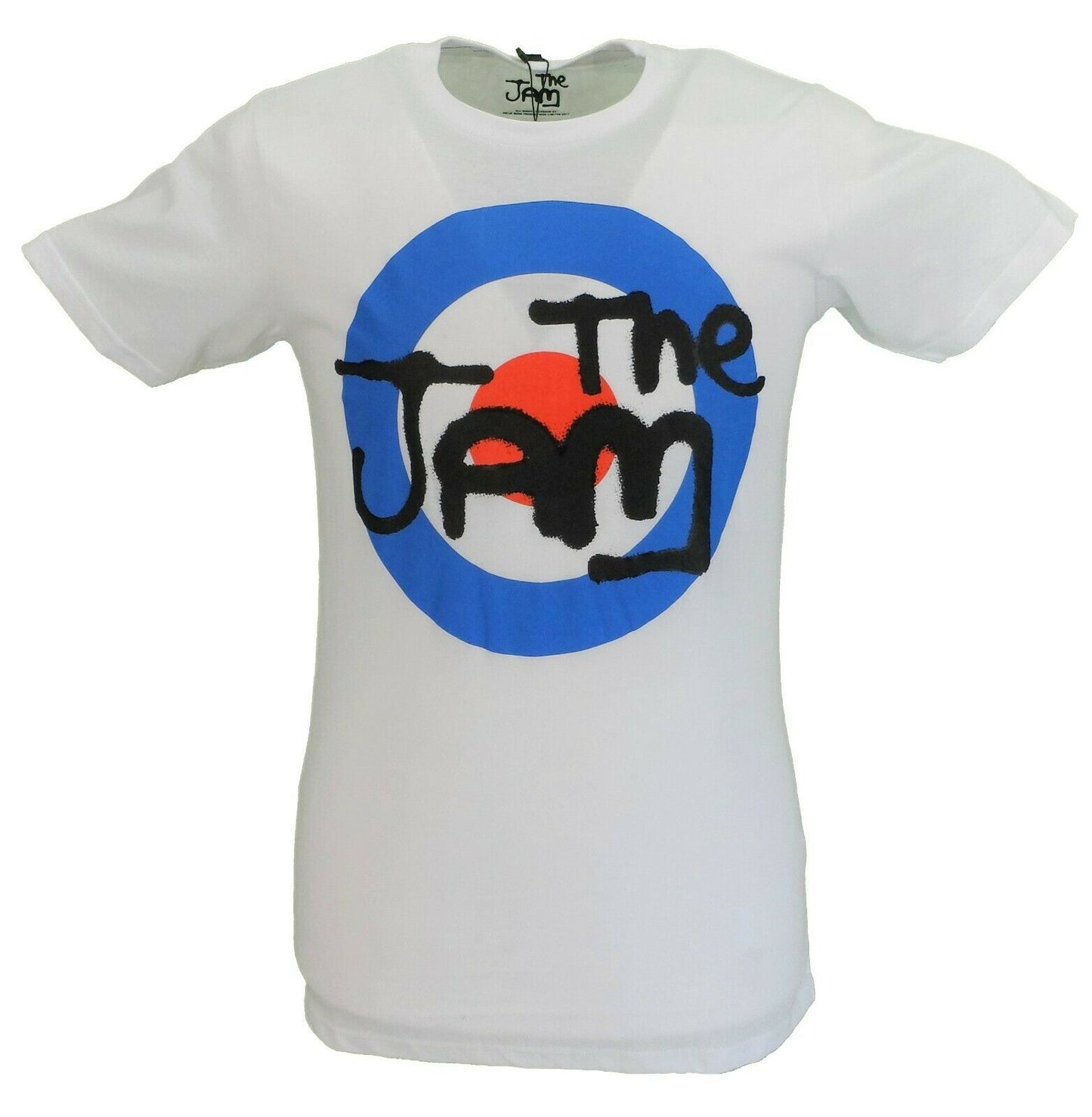 T-shirt officiel The Jam pour hommes, blanc, cible