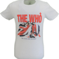 Weißes offizielles Herren-T-Shirt mit der Aufschrift „Who the Kids Are Alright“.
