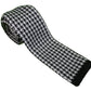 Mazeys Mens Dogtooth Retro Mod Square End Knitted Tie