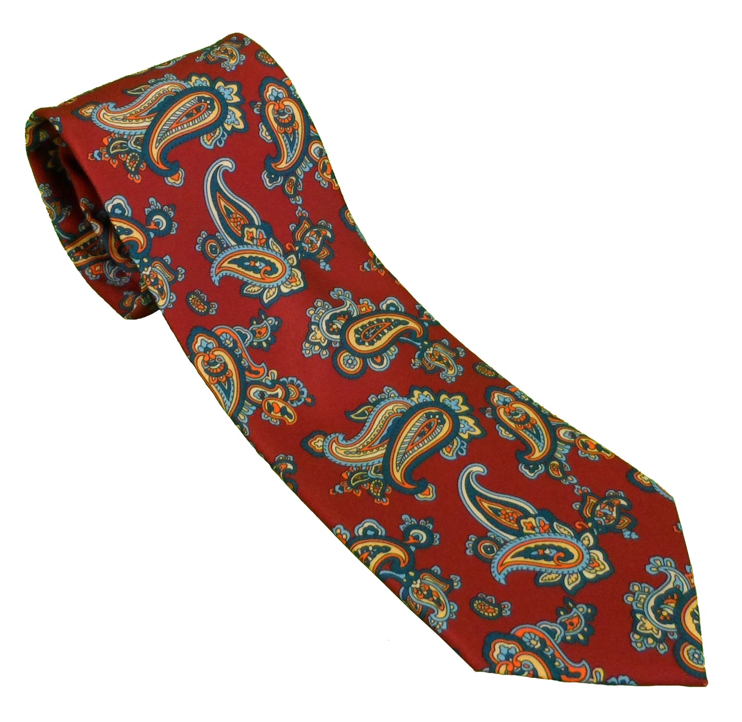 Handgefertigte Herren-Krawatten Im Mod-Stil Mit Paisleymuster Von Mazeys