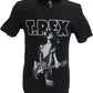 Schwarzes offizielles T-Rex-Bolan-Glam-T-Shirt für Herren