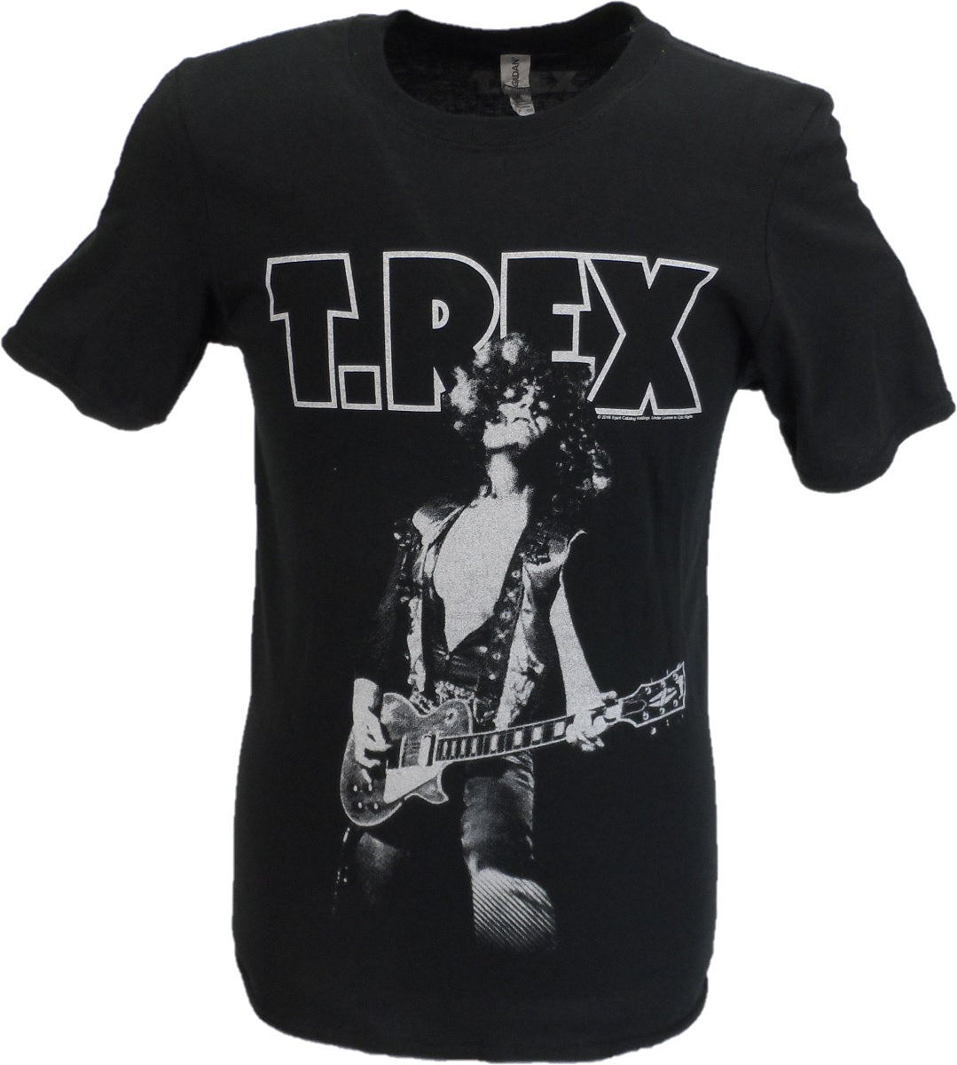 Mens Black Official T Rex Bolan Glam T Shirt