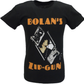 Maglietta ufficiale nera da uomo T Rex Bolans con zip gun