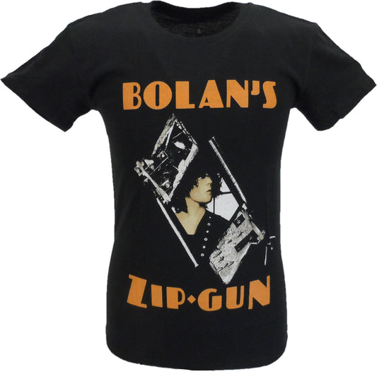 Camiseta negra oficial t rex bolans zip gun para hombre