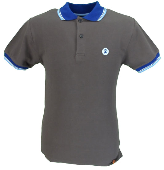 Trojan Records Brown Contrast Trim Polo Shirt
