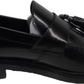 Delicious Junction and Trojan Mens The Duke Black Tassel Loafers