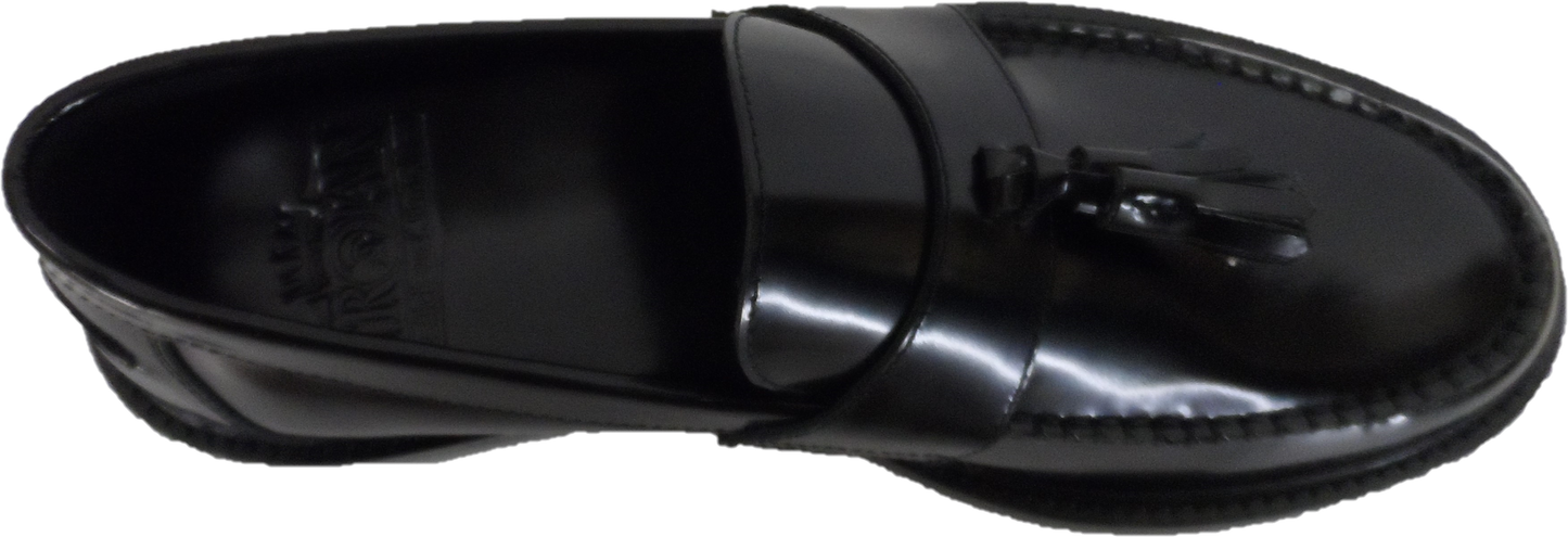 Delicious Junction and Trojan Mens The Duke Black Tassel Loafers