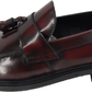 Delicious Junction and Trojan Mens The Duke Oxblood Tassel Loafers