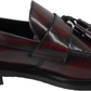 Delicious Junction and Trojan Mens The Duke Oxblood Tassel Loafers