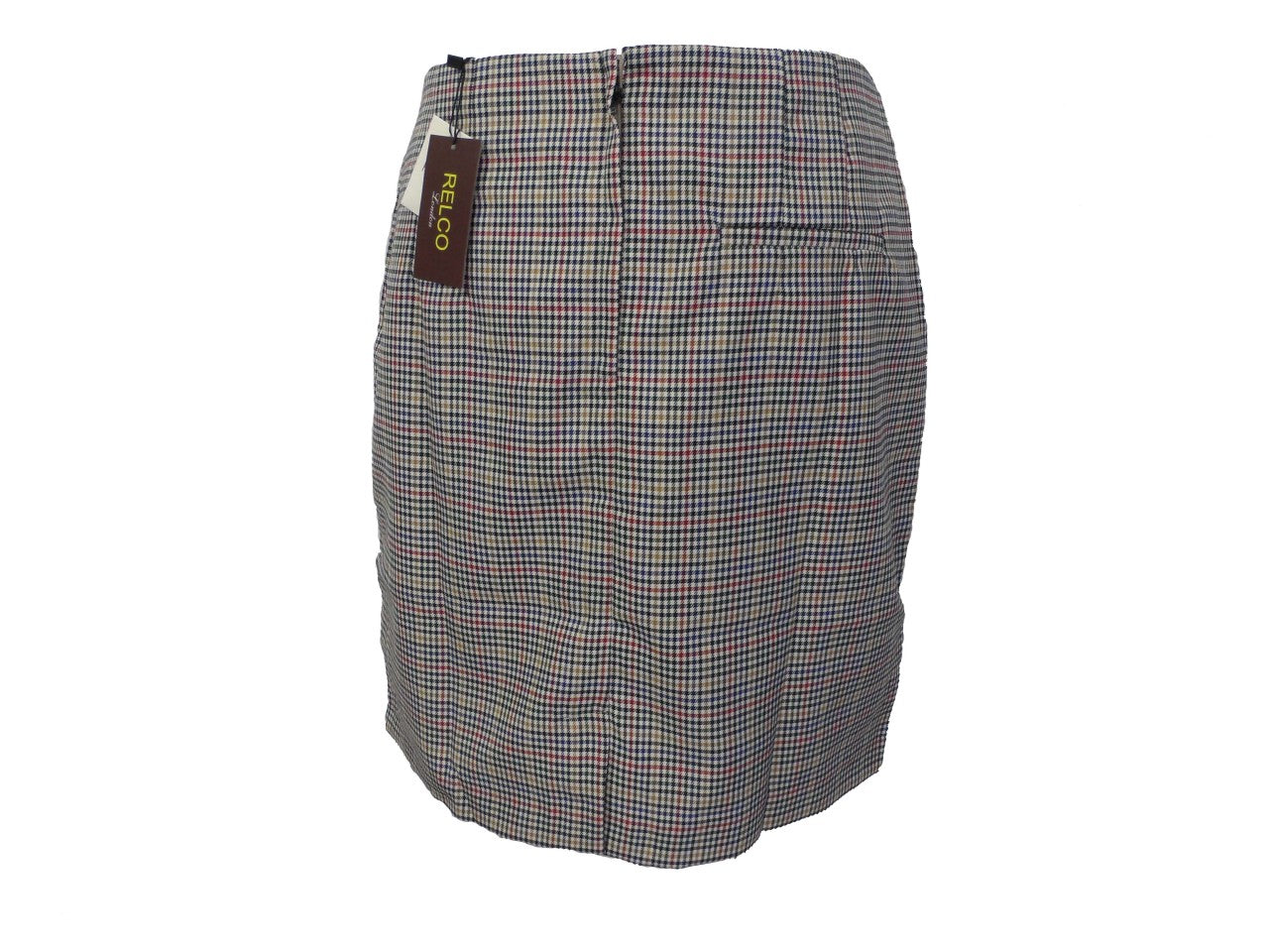 Relco Ladies Retro Rude Girl Beige Tweed Pencil Skirt