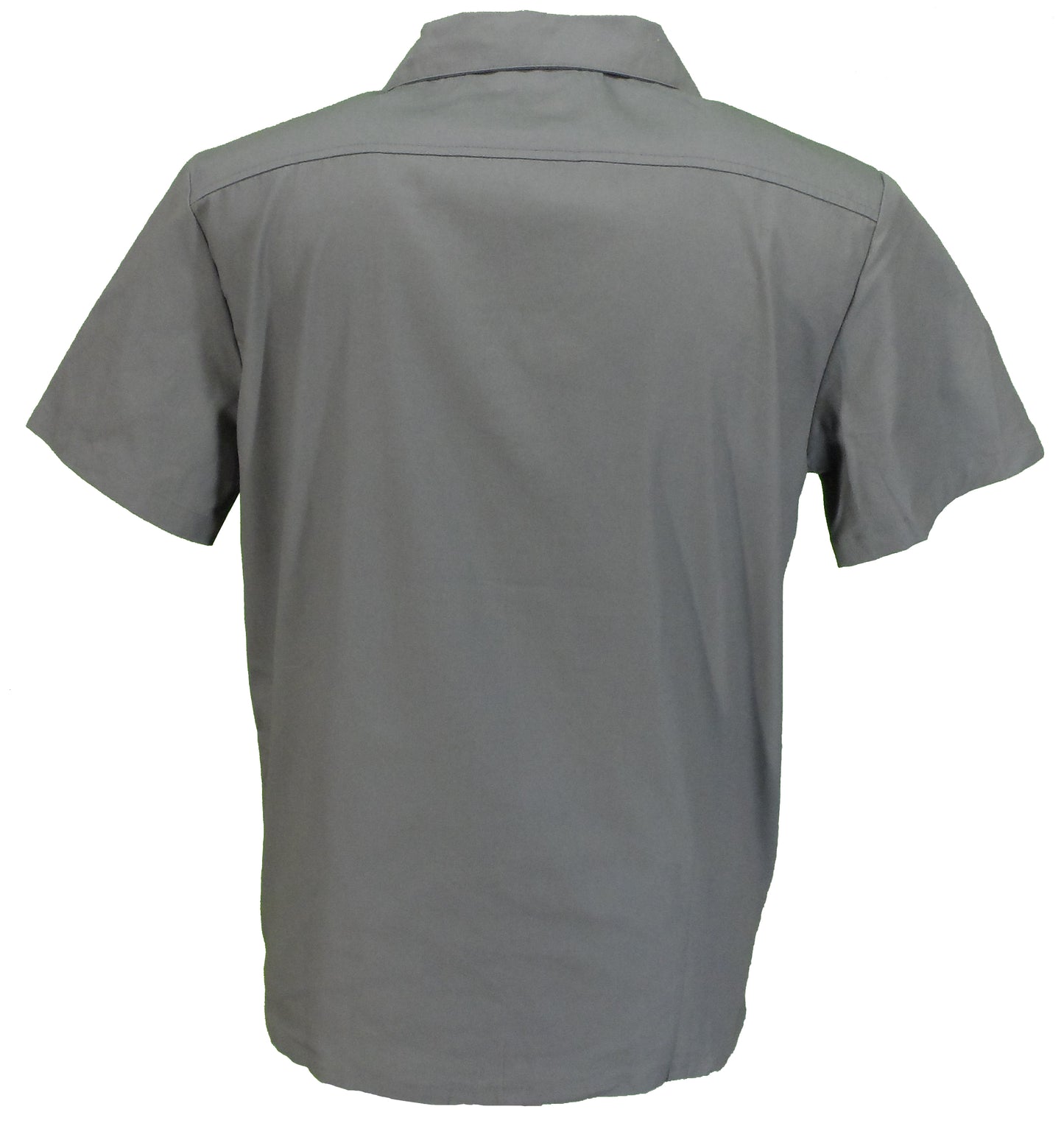 Mazeys Mens Retro Grey/Burgundy Rockabilly Bowling Shirts