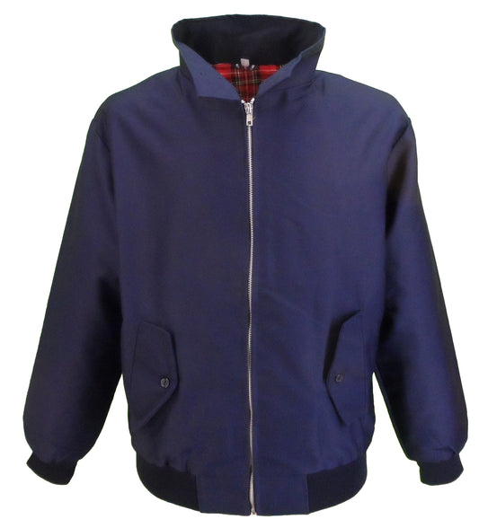 marineblå harrington jakke