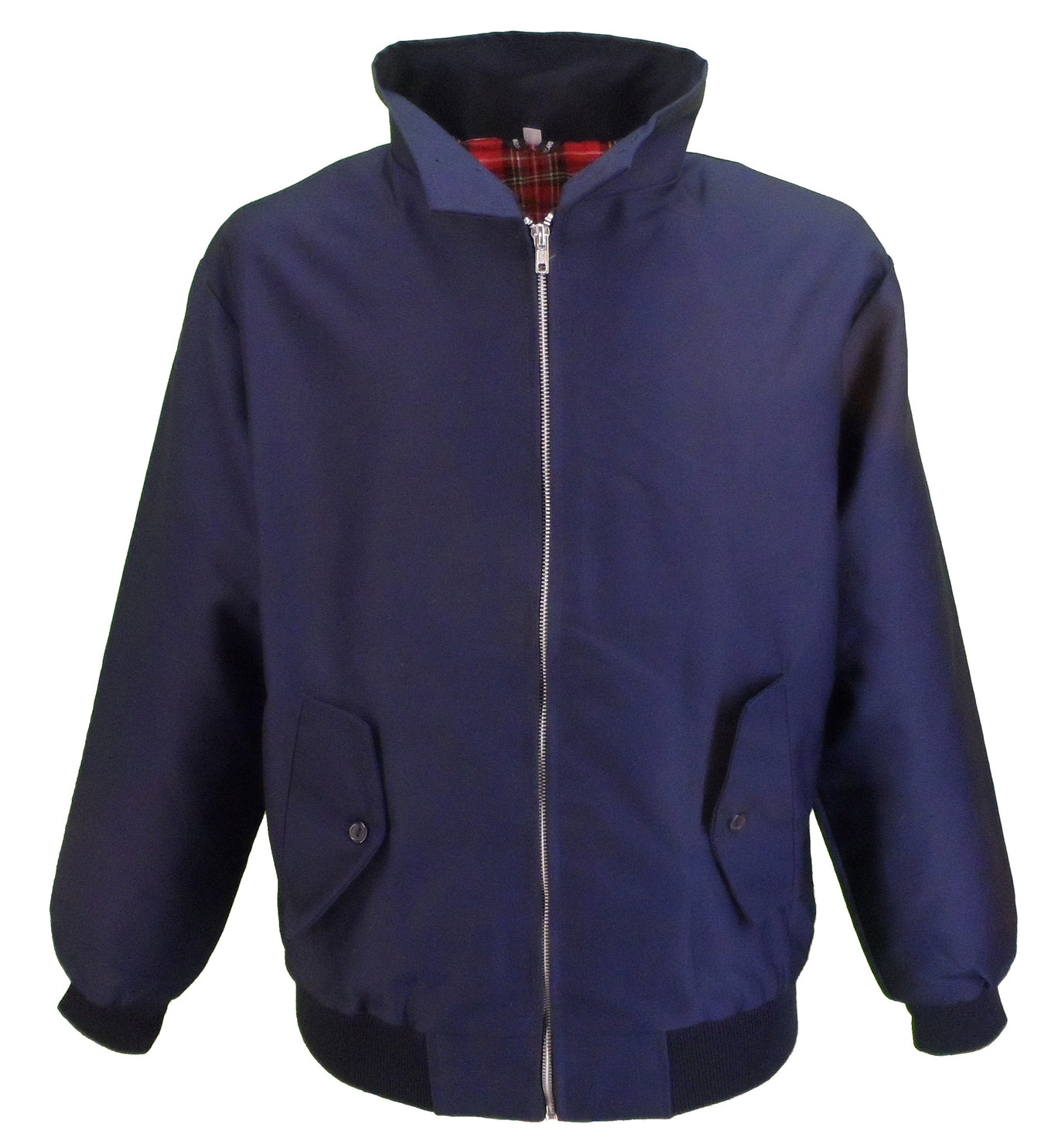 Classic Vintage Retro Harrington Bomber Jacket Navy main image 0