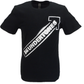 Mens Official Undertones White Spray Logo Black T Shirt