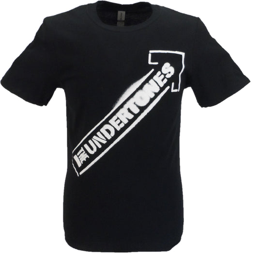 Camiseta negra con logo en aerosol blanco oficial para hombre