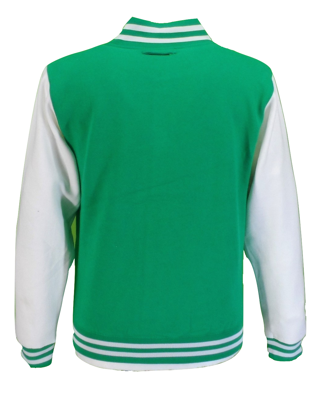 Grün/weiße College-Letterman-Jacken für Herren im Retro-Stil