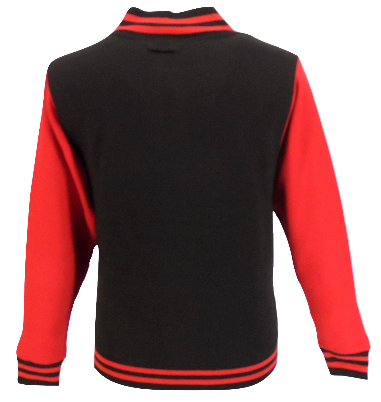 Giacche college letterman retrò da uomo nere/rosse