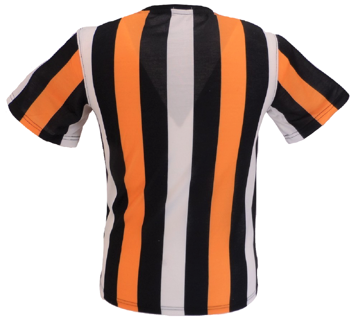 Herre Orange Lodrette Stribede Mod T Shirts