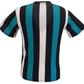 Mens Turquoise Vertical Striped Mod T Shirts
