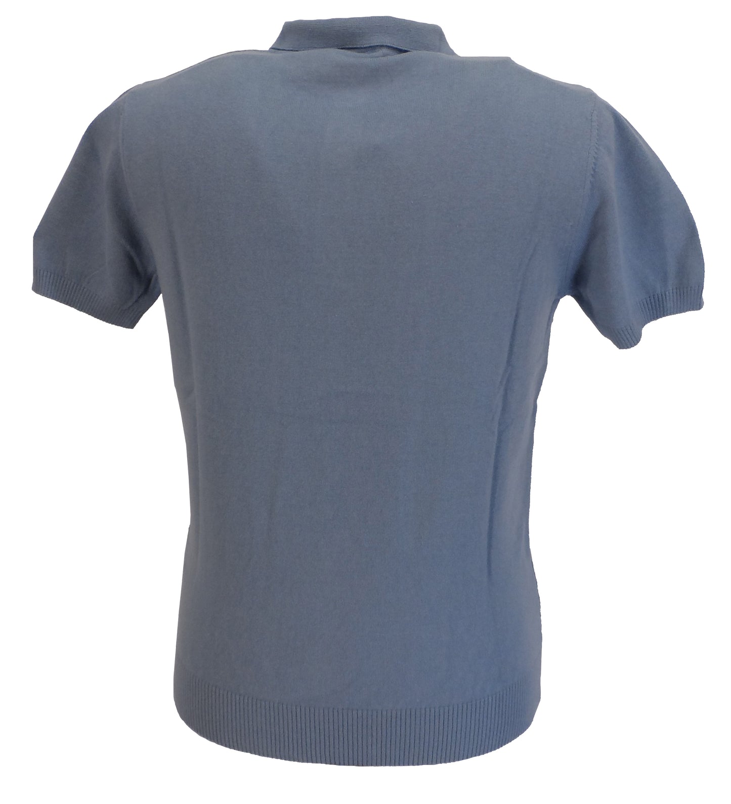 قمصان بولو محبوكة منقوشة باللون الأزرق للرجال Relco
