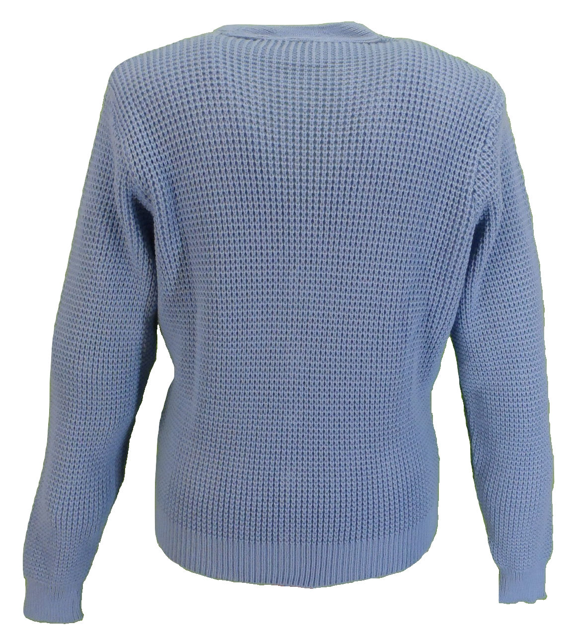 Relco Sky Blue Classic Retro Waffle Knit Cardigan – Mazeys UK