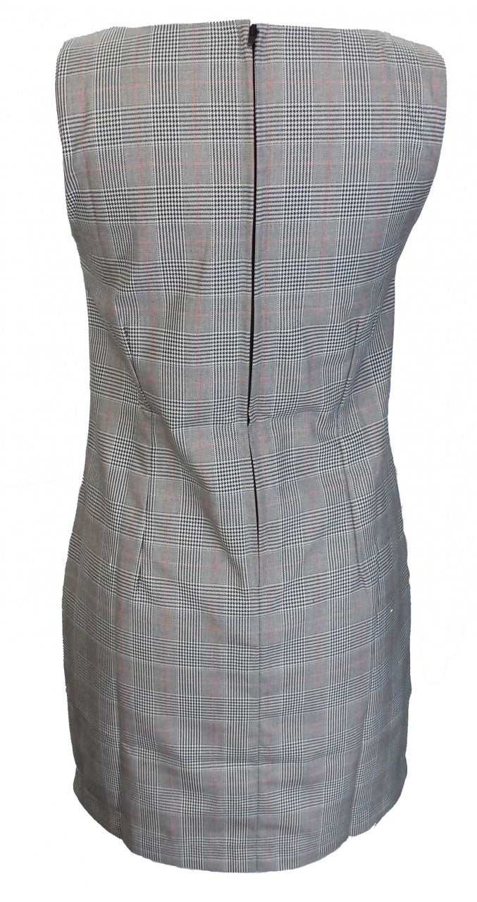 Relco Vestido estilo delantal/túnica para mujer, estilo retro, Príncipe de Gales