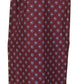 Mazeys Classic Retro Mod Tassled Burgundy Target Scarf