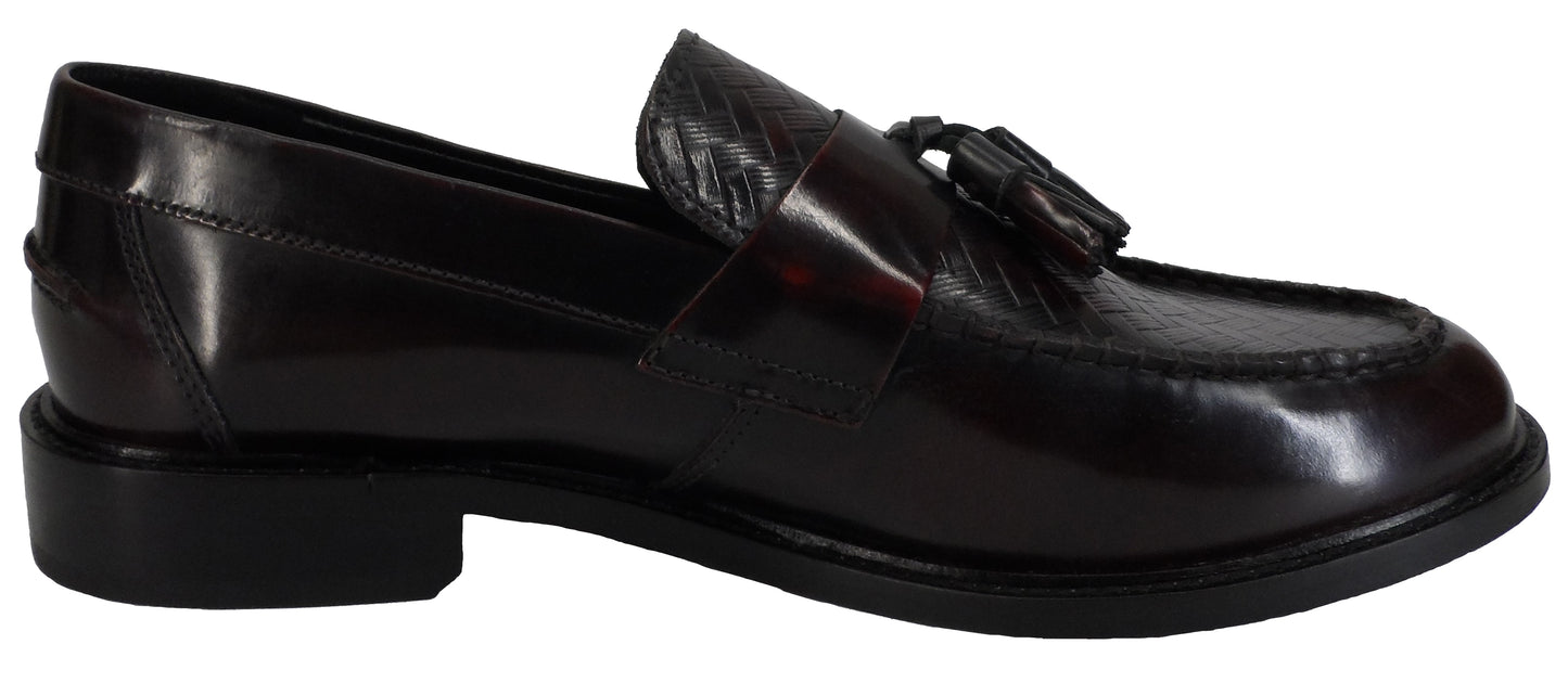 Ikon Original Weaver Oxblood Retro Tassel Loafers
