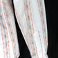 قمصان Relco قطنية مخططة باللون الأبيض والبرتقالي بأكمام طويلة وأزرار سفلية