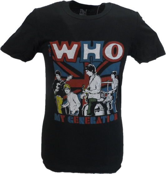 Schwarzes offizielles Herren-T-Shirt „Who My Generation“.