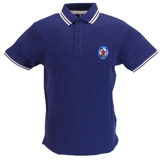 Polo da uomo blu navy the who 100% cotone