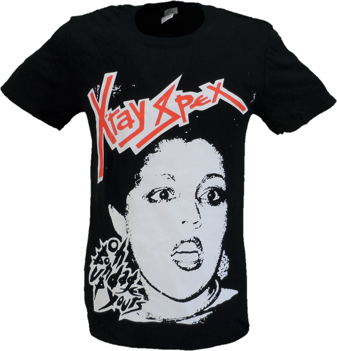 Maglietta ufficiale x ray spex oh bondage nera da uomo