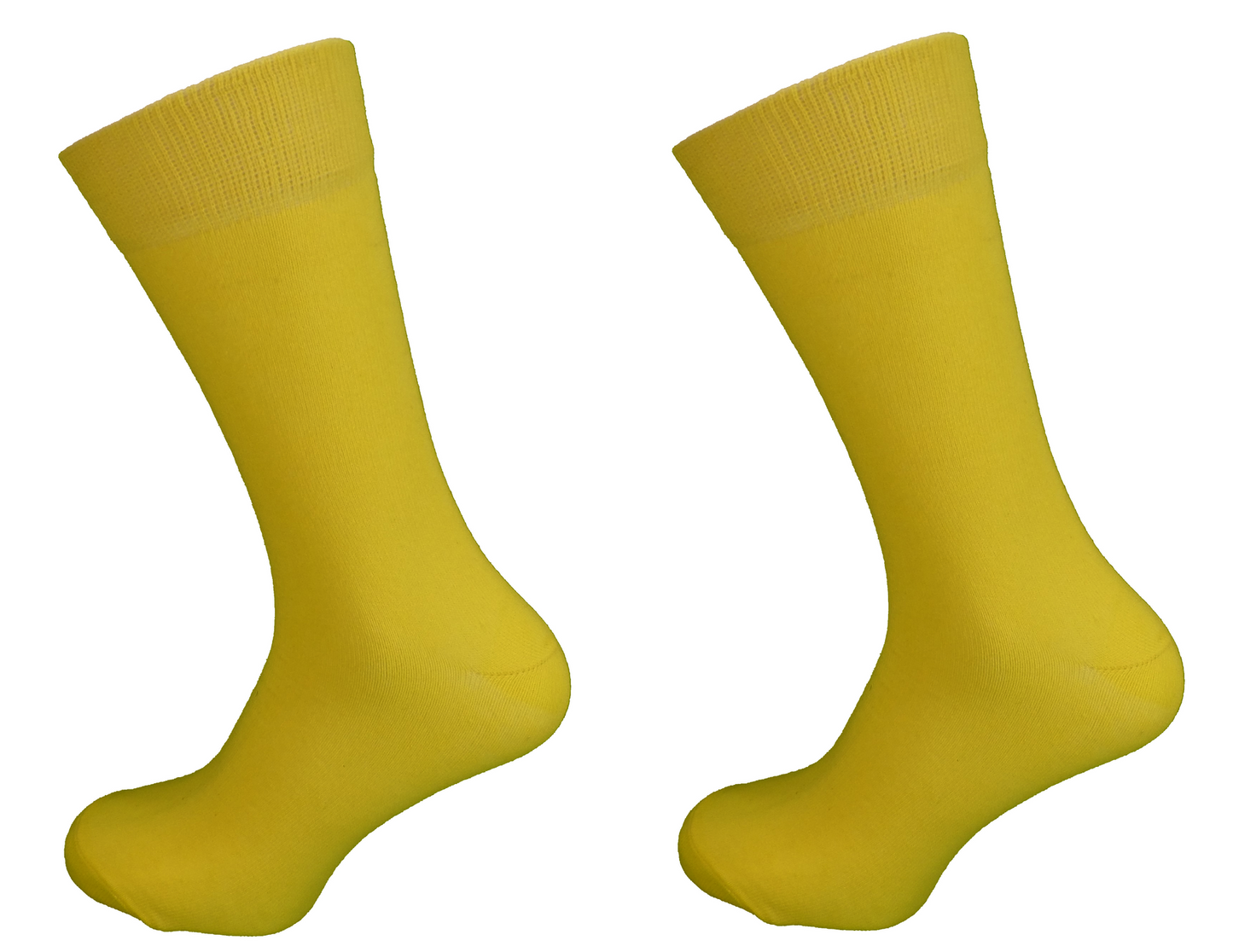 Ladies 2 Pair of Pack Red and Yellow Socks